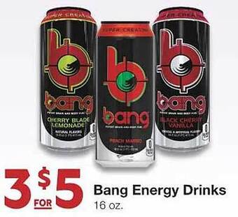 United Supermarkets Bang energy drinks offer