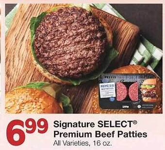 United Supermarkets Signature select® premium beef patties offer
