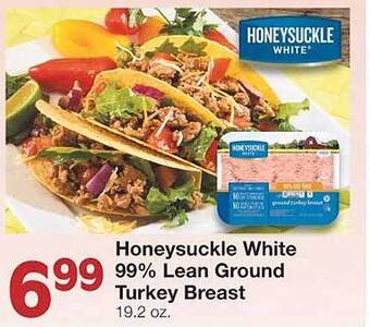 United Supermarkets Honeysuckle white 99% lean ground turkey breast offer