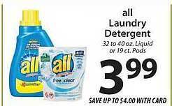 ACME All laundry detergent offer