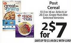 ACME Post cereal offer