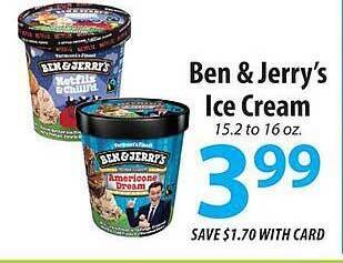 ACME Ben & jerry's ice cream offer