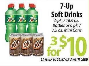 ACME 7up soft drinks offer