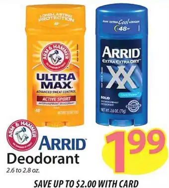 ACME Arrid deodorant offer
