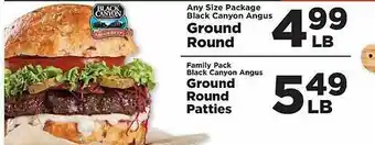 IGA Ground round or ground round patties offer