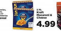 IGA Kraft macaroni & cheese offer