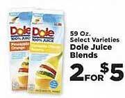 IGA Dole juice blends offer