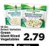 IGA Green giant riced vegetables offer