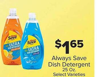 IGA Always save dish detergent offer