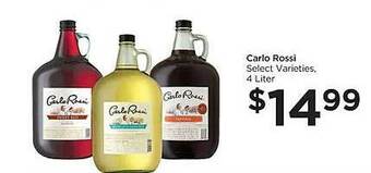 Food 4 Less Carlo rossi offer