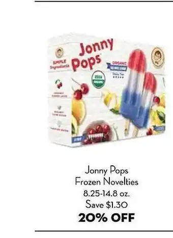 Bristol Farms Jonny pops frozen novelties offer