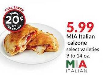 Hy-Vee Mia italian calzone offer