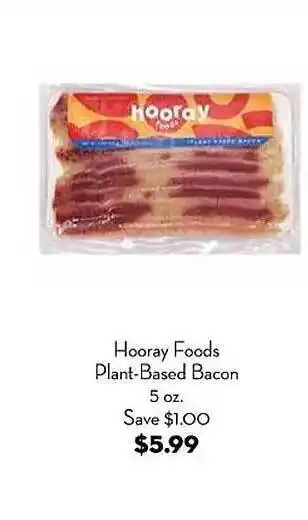 Bristol Farms Hooray foods plant-based bacon offer