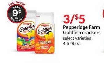 Hy-Vee Pepperidge farm goldfish crackers offer