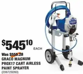 The Home Depot Graco Magnum Prox17 Cart Airless Paint Sprayer offer