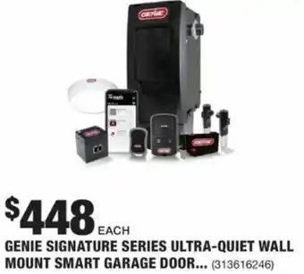 The Home Depot Genie Signature Series Ultra-Quiet Wall Mount Smart Garage Door Opener offer