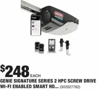 The Home Depot Genie Signature Series 2 HPC Screw Drive Wif-fi Enabled Smart Home offer