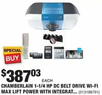 The Home Depot Chamberlain 1-1/4 HP DC Belt Drive WI-FI Max Lift Powe offer
