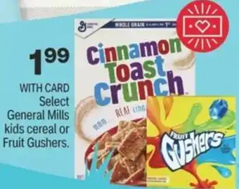 CVS General Mills Kids Cereal or Fruit Gushers offer