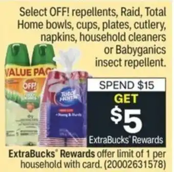 CVS Off! Repellents, Total Home Bowls offer