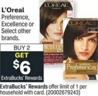 CVS L'Oreal Preference offer