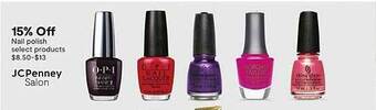 JC Penney Nail polish offer