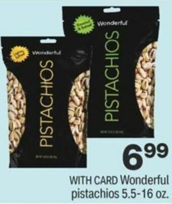 CVS Wonderful Pistachios 5.5-16 oz offer