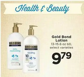 SHOPPERS Gold bond lotion offer
