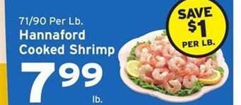 Hannaford Hannaford cooked shrimp offer