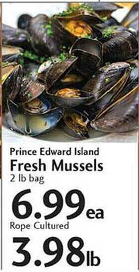 Sunset Foods Prince edward island fresh mussels offer