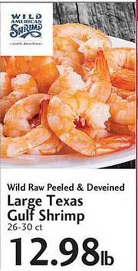 Sunset Foods Large texas gulf shrimp offer