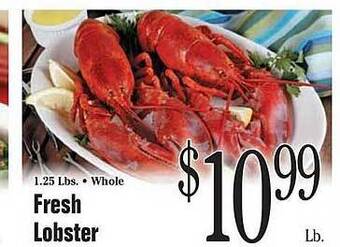 Morton Williams Fresh lobster offer