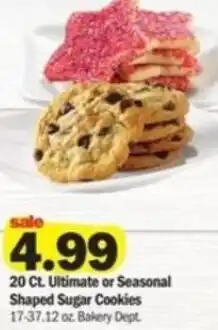Meijer Seasonal Shape Sugar Cookies 17-37.12 oz offer