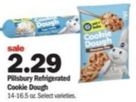 Meijer Pillsbury Refrigerated Cookie Dough 14-16.5 oz offer