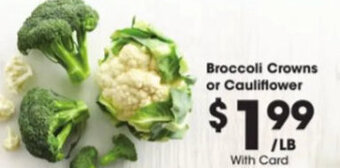 Metro Market Broccoli Crowns Or Cauliflower offer