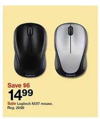 Target Logitech m317 mouse offer