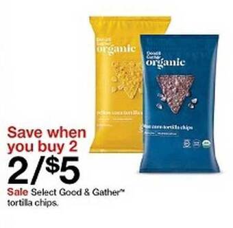 Target Good & gather tortilla chips offer
