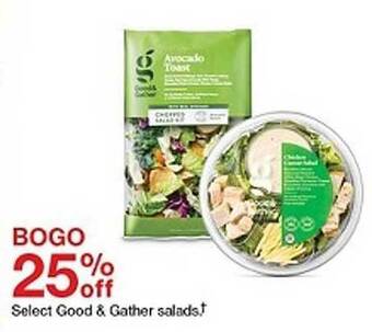 Target Good & gather salads offer