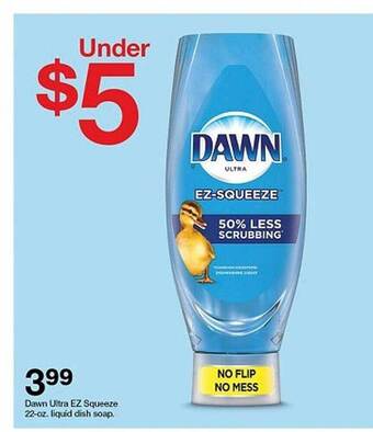 Target Dawn ultra ez squeeze liquid dish soap offer