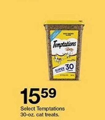 Target Temptations cat treats offer