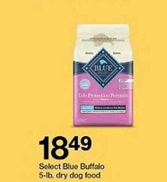 Target Blue buffalo dry dog food offer