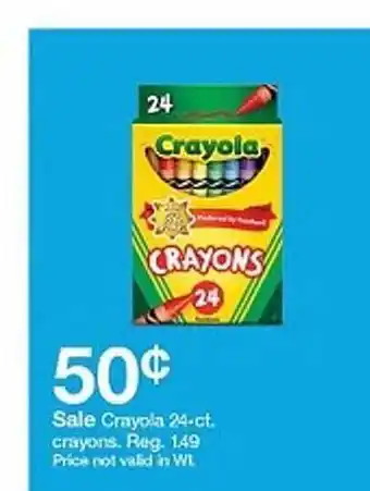 Target Sale crayola crayons offer