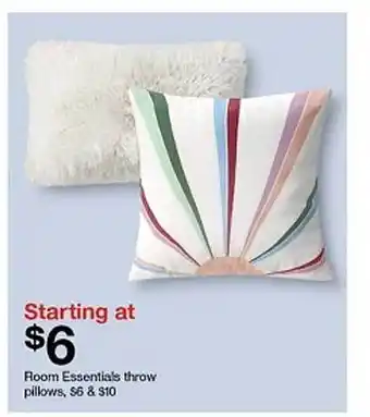 Target Room essentials throw pillows offer