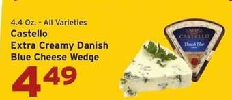 Hannaford Castello extra creamy danish blue cheese wedge offer