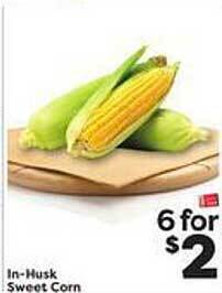 Weis Markets In-husk sweet corn offer