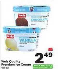 Weis Markets Weis quality premium ice cream offer