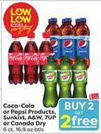 Weis Markets Coca-cola or pepsi products sunkist a&w 7up or canada dry offer