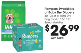 Metro Market Pampers Swaddlers or Baby Dry Diapers offer