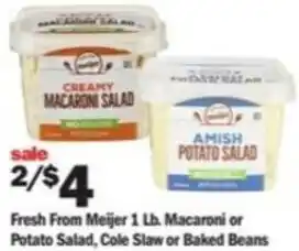 Meijer Meijer 1 lB. Macaroni or, Potato Salad offer