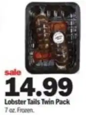 Meijer Lobster Tails Twin Pack 7 oz offer